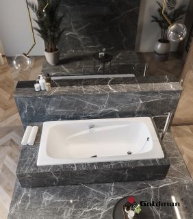 Ванна чугунная Goldman Art AT17080 170x80см с ножками